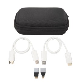 Wireless HD Multimedia Interface Mirror Transmitter Receiver Adapter Cable  Dongle Extender Wireless Streaming Device Projection Screen On TV Projector White