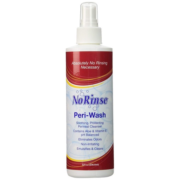 No Rinse Peri-Wash - 8 oz bottles - 12 Each / Case