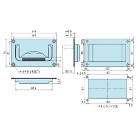 Joe Prince 竹下 Stainless Steel Flat Handle 1 Piece H – 143 – SUS