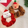 Pack of 3 Christmas Hair Bobbles, Christmas Bobbles Scrunchies for