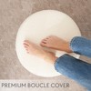 ZICOTO Beautiful Boucle Pouf Ottoman and Foot Rest - Elevate