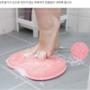Anti-slip Massage Exfoliating Foot Scrubber Mat Multi-purpose Gray