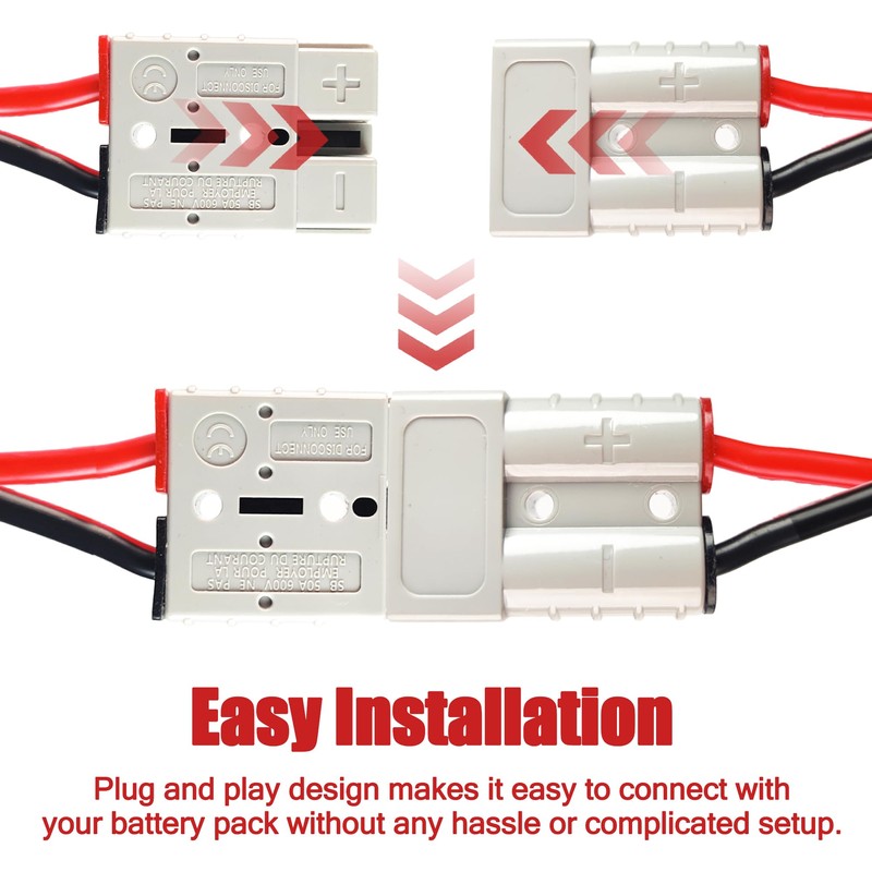 Magiktech Solar Panel Charge Cable Compatible with Anderson SB50 Connector