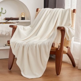 Wavve High-Quality Microfibre Fleece Blanket, 4-Season, Soft, Fluffy, Warm, Cuddly Sofa and Bed Throw