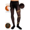 GLAMORY Men's Support 70 Herrenstützstrumpfhose Sports Leggings, Black, X-Large
