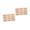 SHOWERORO 2 Sets Monthly Stamps Set Wooden Stamps for DIY
