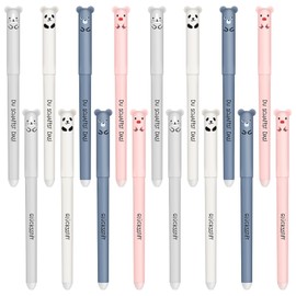 Hestya 16 Erasable Ballpoint Pens with 36 Refills 0.5 mm Gel Pen Animals You Create The Erasable Rollerball Pen Cartoon Erasable Gel Pen Lucky Pen for Children Students Teachers