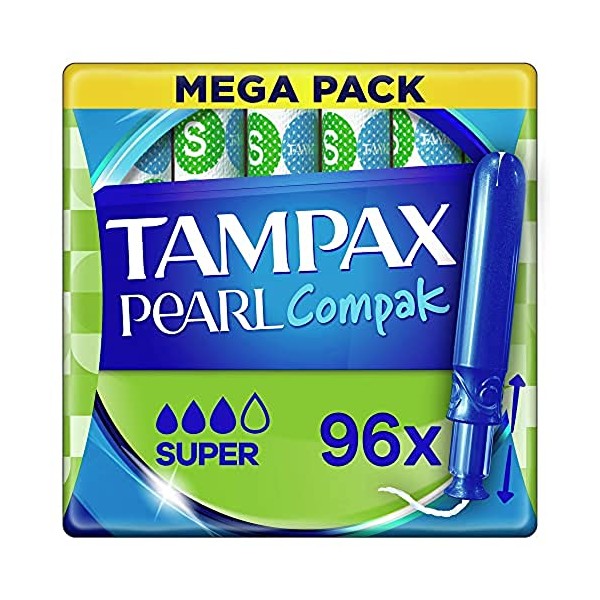 Tampax Pearl Compak Super Tampons,6X 16 Pack