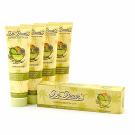 Dr. Bauer's Fruits of Love CITRUS ISLAND Toothpaste, Toothpaste in Sustainable 90 ml Tube and Packaging with Great Flavours, Pack of 4 (4 x 90 ml)