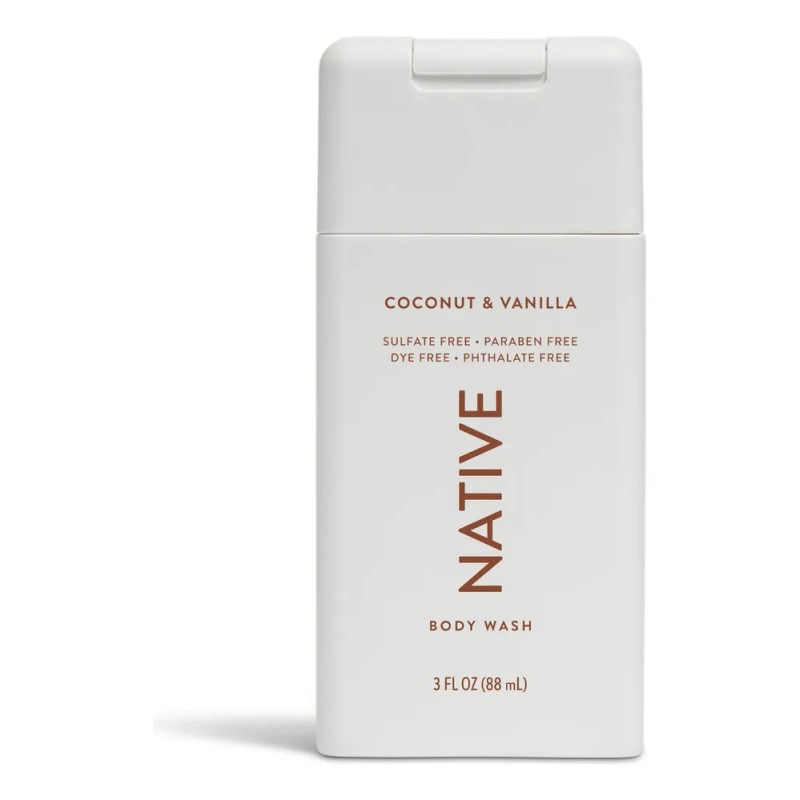 Native Body Wash Tamano Viaje Jabon Corporal Coco Vainilla