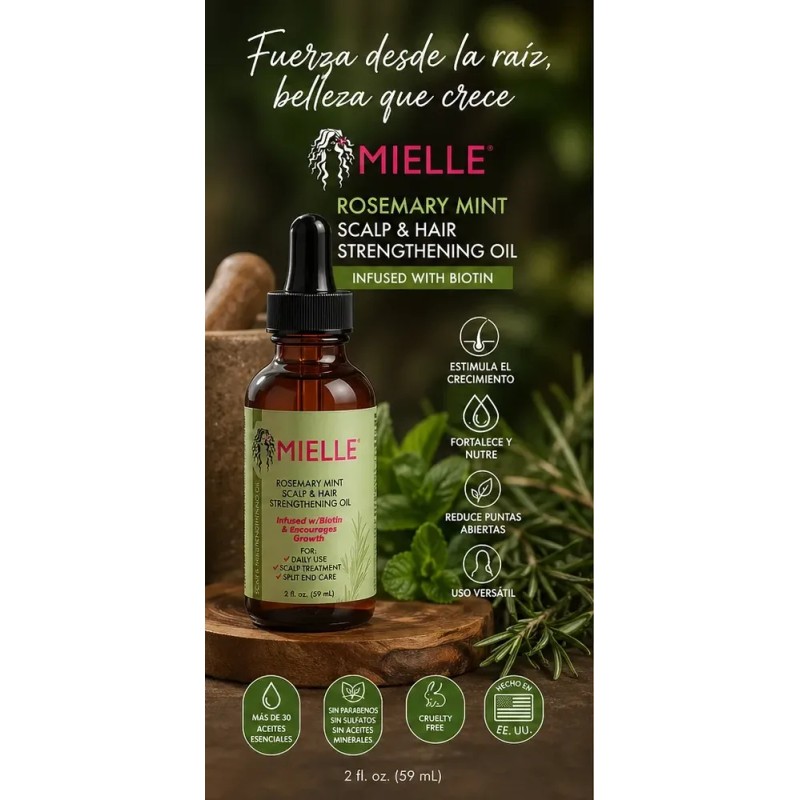 Mielle Rosemary Mint Aceite Fortalecedor 59 Ml