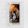 Wall Mounted Double Perspex Clear Acrylic Frame with Spacers for