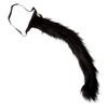 Black Cat Flexible Fur Tail 58cm Fancy Dress Accessory Puss