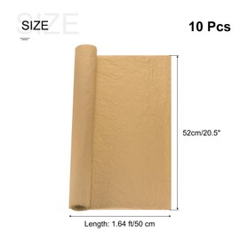 sourcing map Crepe Paper Roll 1.6ft Long 20.5 Inch Wide for Wedding Ceremony Various Large Festivals Decoration, Khaki 10pcs