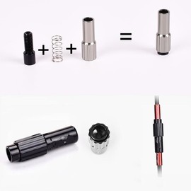 KIMISS Housing Line Regulator Brake Gear Inline Bike Cable Adjuster Barrel Adjuster Bike Brake Cable Gear Shift Connector Line Regulator Adjuster Housing Cap