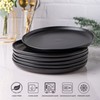 AmorArc Ceramic Dinner Plates Set of 6, Wavy Rim 10.5