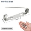 QUARKZMAN 120 STK. Sicherheitsnadel 30mm Silber Broschenverschluss Pins Rückenverriegelung Pin