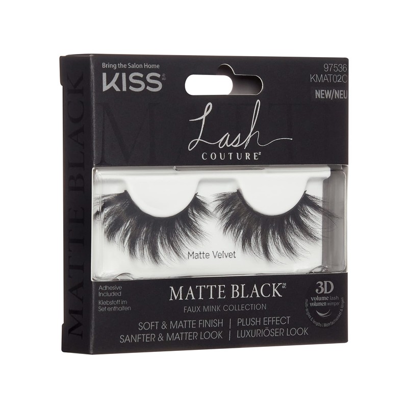 KISS Lash Couture Matte Black Collection 1 Pair of False