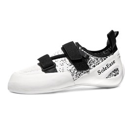 SoleEase Professional All-Around Mens Womens Climbing Shoes for Gym and Sport Climbing(40、Black White)