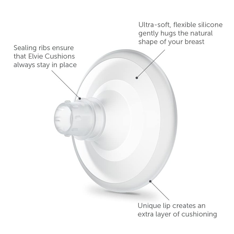Elvie Nipple Cushions 17mm | Soft-Silicone Nipple Cushions to Enhance