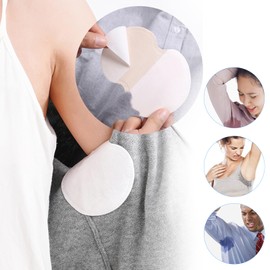 KNASNPI Underarm Sweat Pads, Armpit Sweat Pads for Women and Men 【100 Packs】 Premium Quality Absorbent Dress Shields Armpit Guards，Comfortable Unflavored, Non Visible1