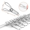 Vicloon Clothes Pegs Chip Clips, Stainless Steel Clip Pin, Strong-Grip