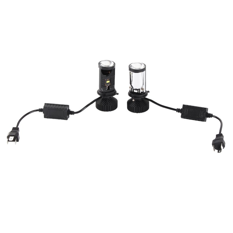H4 Headlights Bulb Waterproof Aluminum LED Headlights Replacement for Automobile
