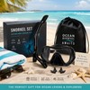 Snorkel Mask Set for Adults – Tempered Glass Diving Goggles
