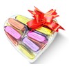 Dulcefina, Valentine Italian Gianduia Clear Heart Box w/Bow (5 oz)