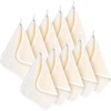Toallas Exfoliantes de Nailon Tatuo 10 Paquetes - Borde Blanco