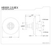 Kingston Brass KB3002EX Volume Control, Polished Brass