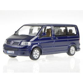 Minichamps VW T5 Multivan 2003 Shadow Blue Model Car Bus 1:43 Approx. 11 cm (L) x 4.5 cm (W) x 4.5 cm (H) Model Car Children