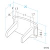 Sanwa Supply TAP-CAP2P50 Outlet Safety Cap, 2P Compatible, 50 Pieces,