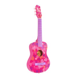 CB SKY 30” Heart design Acoustic Metal Strings Guitar/Girls Gift/Kids Musical Toys/Musical Instrument (Pink)