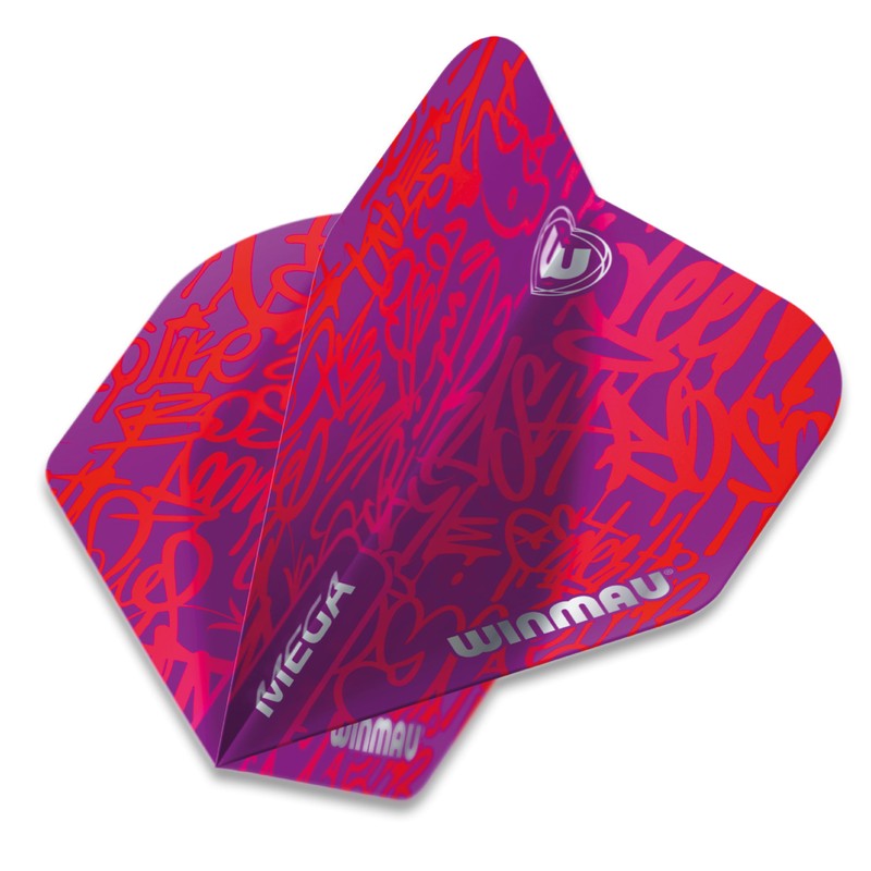 WINMAU Mega Standard Extra Thick Dart Flights - 10 sets