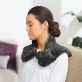 Sharper Image Heated Neck and Shoulder Wrap: Sharper Image Gray Polyester Manual Heat Therapy