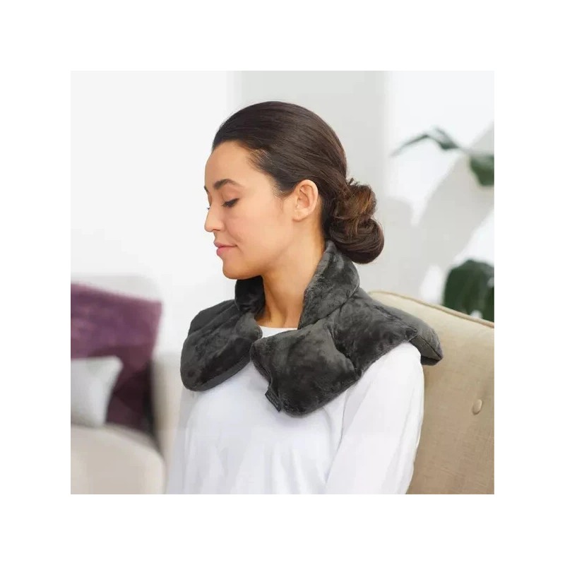 Sharper Image Heated Neck and Shoulder Wrap: Sharper Image Gray