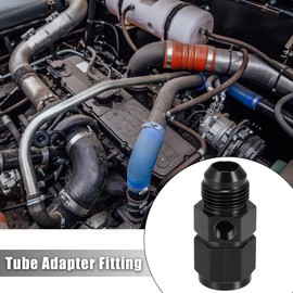 X AUTOHAUX Car Pipe Adapter Fitting AN10 Male to AN10 Female with 1/8 Inch NPT Black
