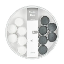 Elastic Clay Elastic 2K Epoxy Modelling Clay Unique New Development Repair Applications: Gluing, Sealing, Insulating, Modelling (12 x 5 g)