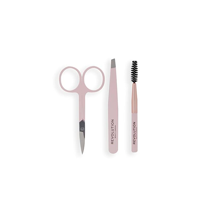 Revolution Beauty London, Brow Shaping Set, Eyebrow Grooming Kit, 3