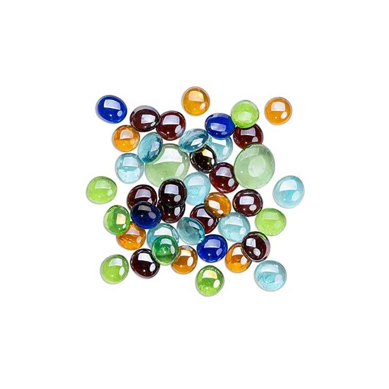 Mandala Art GGASS Glass Gems Mosaic Glass Gems 480g, Assorted