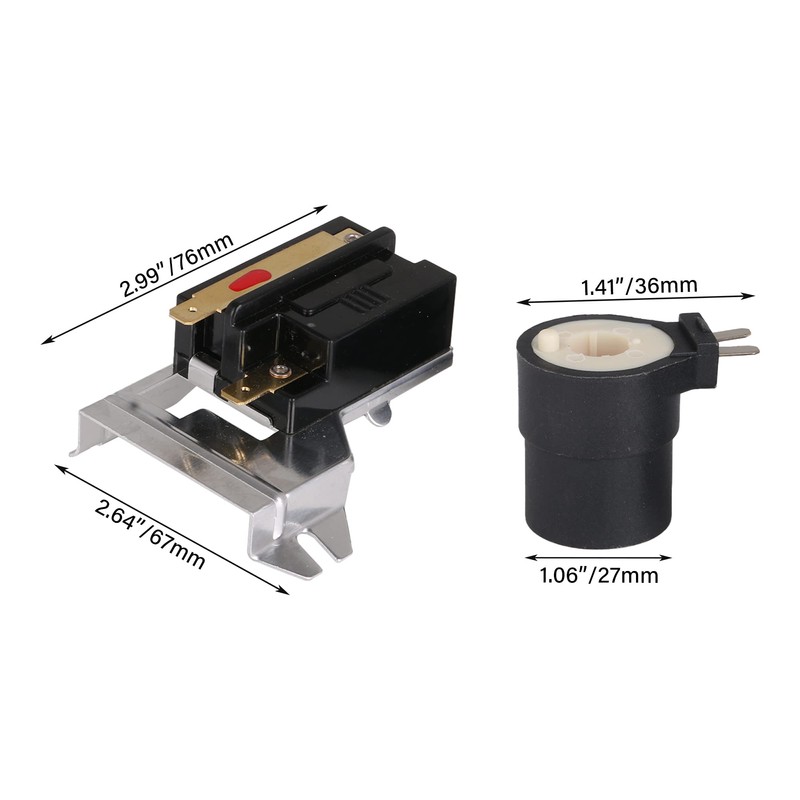 RDEXP Dryer Gas Valve Coil Kit with Sensor Replacement for