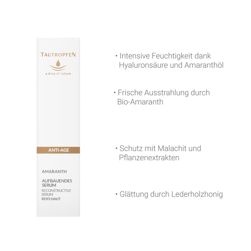 Tautropfen Amaranth Anti-Age Solutions, Facial Serum for Mature Skin, 50