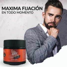 Cera Gel Lobo Negro Alpha Con Cencagrow Cabello Y Barba 250g