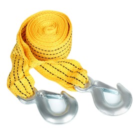 Sunicon Tow Rope, 4 m 3 Ton Tow Strap, Double Thickened Pull Rope with 2 Safety Eagle Hooks, Car Emergency Supply, Thickened and Widened Tow Rope