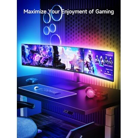 LED Lights for TV, 13.1ft TV LED Backlight for 40-65 Inch, RGB Color Changing Strip Lights Behind TV, Music Sync Bluetooth APP and Remote Control USB Powered TV LED Lights for Bedroom