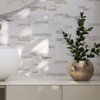 Yipscazo 1 Sheet Peel and Stick Stone Metal Tile Backsplash,