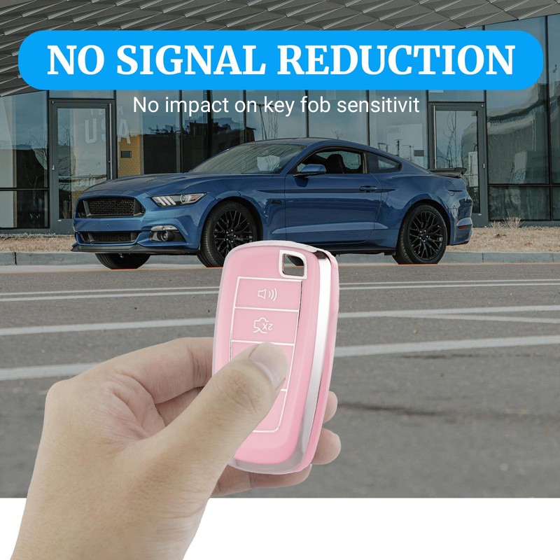 Joouheax for Ford Key Fob Cover with Keychain, Full Coverage