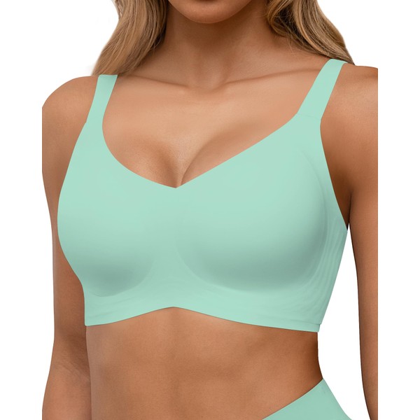 HORISUN Wireless Bras Seamless Bras Wireless Push Up Full Coverage