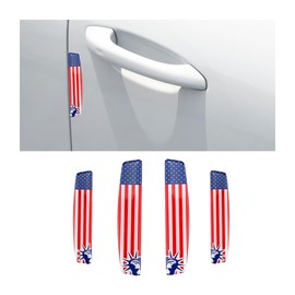 TNAIYH American Flag Car Door Edge Guards, 4PCS National Flag Anti-Collision Vehicle Side Door Edge Protector Trim Strip, Auto Exterior Decoration Accessories, Universal for Sedan Truck SUV